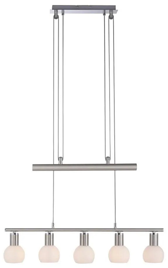 Leuchten Direkt 11939-55 - Żyrandol na lince BENEDIKT 5xE14/40W/230V