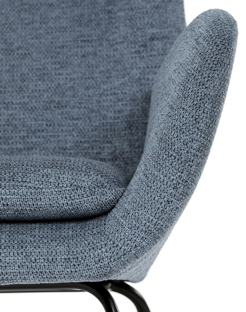 Fotel bujany BLUE2, niebieski