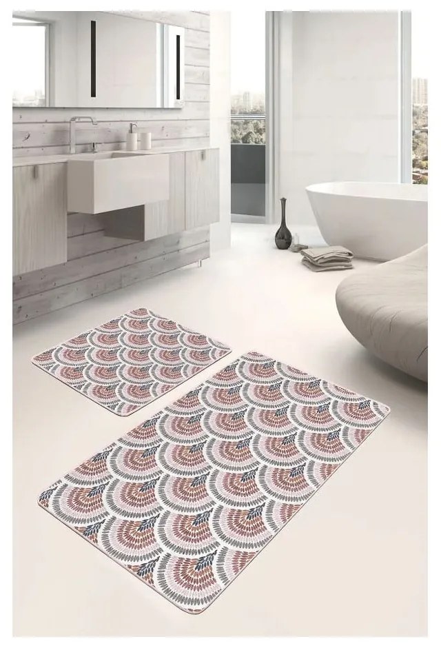 Aksamitne dywaniki łazienkowe zestaw 2 szt. 60x100 cm – Mila Home