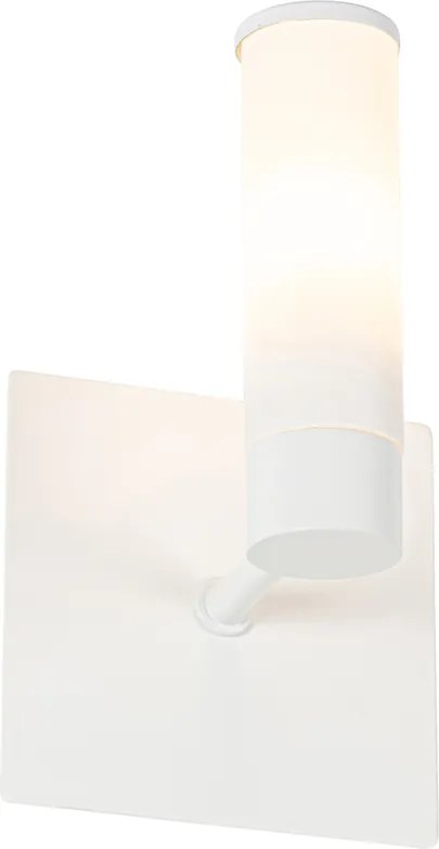 Nowoczesna lampa ścienna do łazienki biała IP44 - Bath