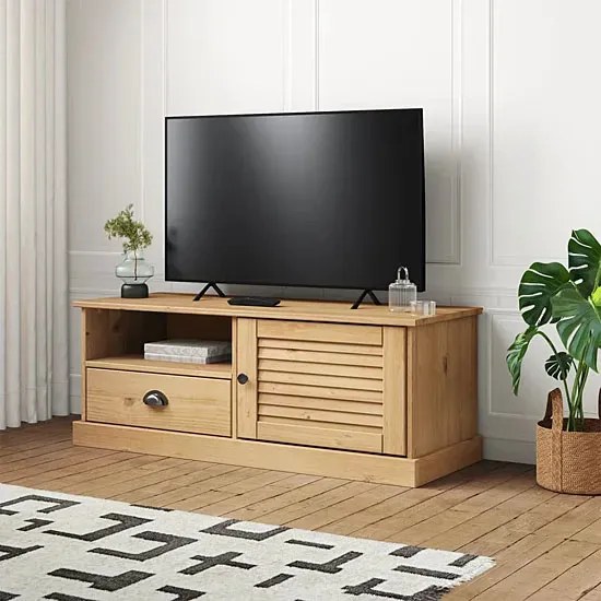 Sosnowa klasyczna szafka pod TV N2-Z57
