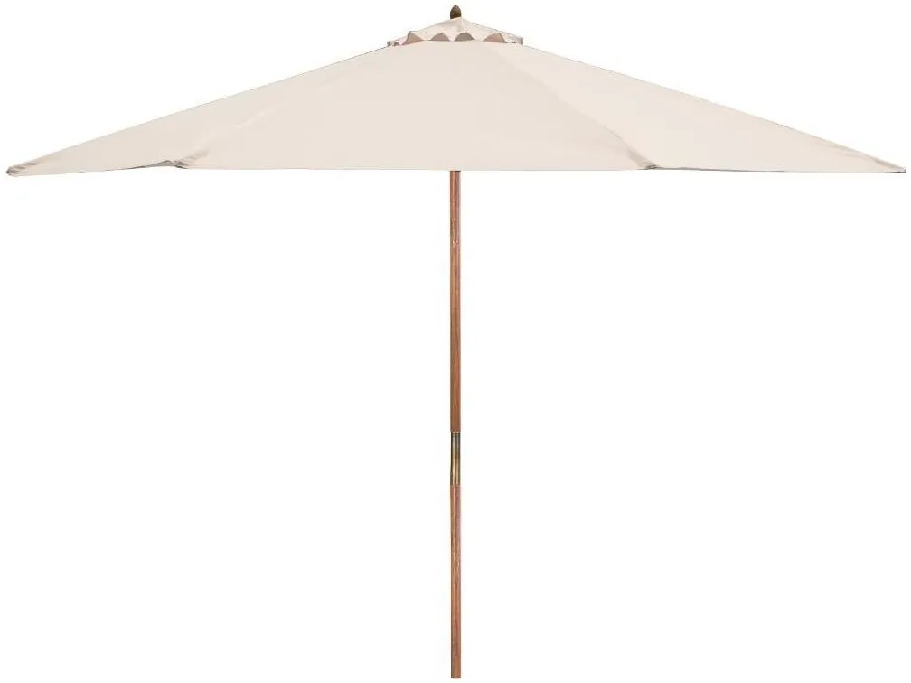 Fieldmann - Parasol śr. 3 m kremowy/akacja