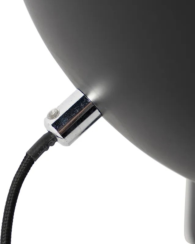 Industrialna lampa stołowa czarna ze złotym wnętrzem - Magna Eglip