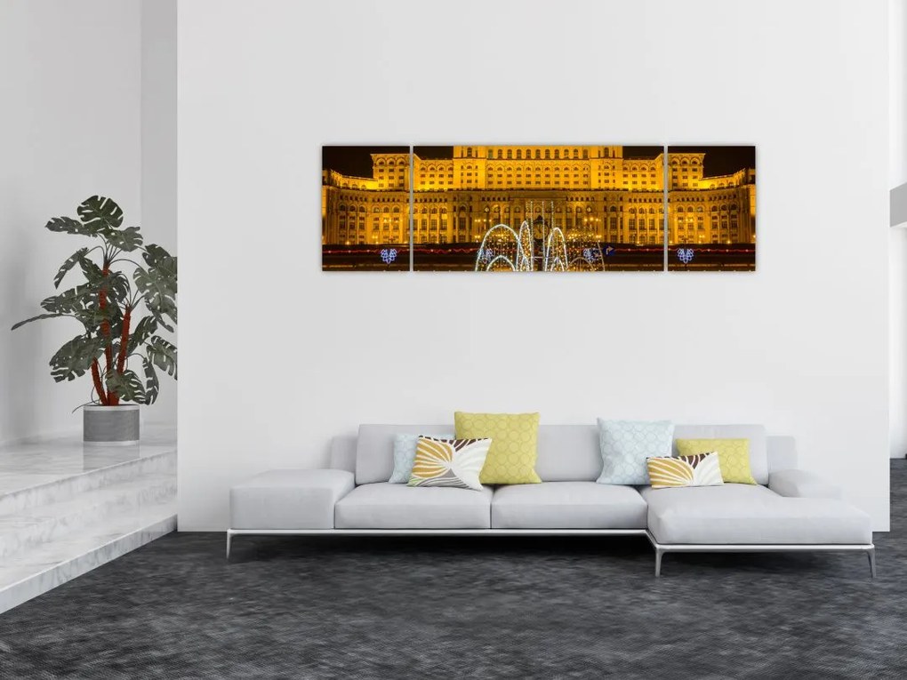 Obraz - Pałac Parlamentu, Bukareszt Rumunia (170x50 cm)