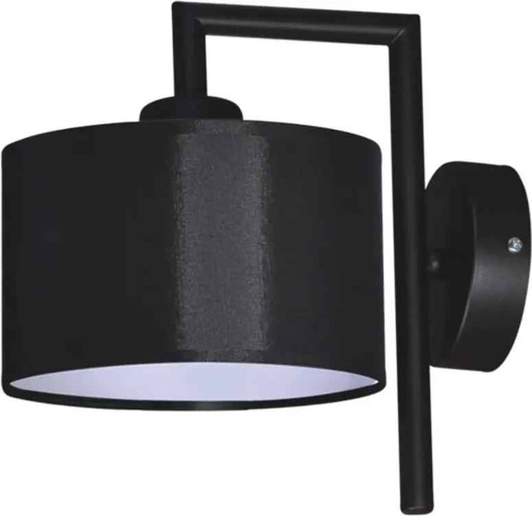 Czarny nowoczesny kinkiet z abażurem - S967 P2-G67