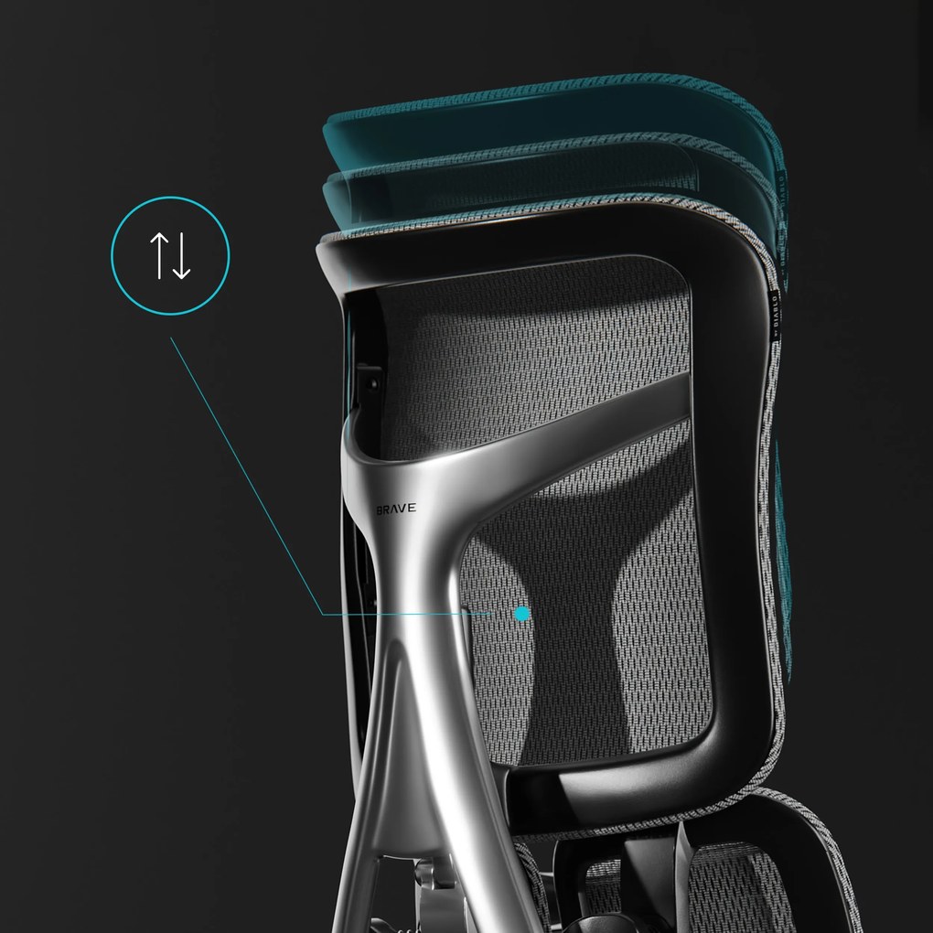 Fotel ergonomiczny czarny V-Kinetic