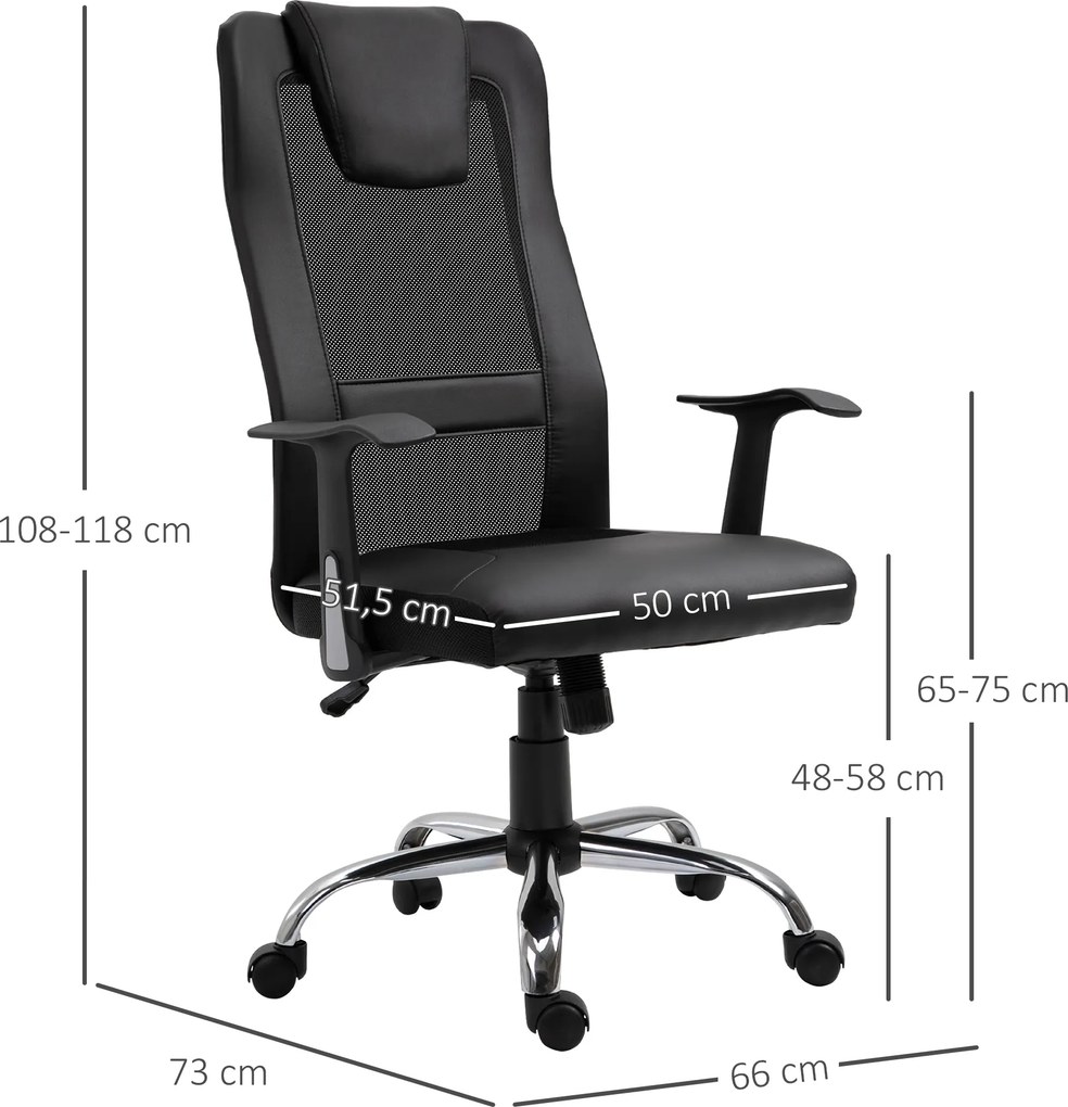 Vinsetto fotel biurowy z masażem ergonomiczny fotel do pracy relaksu wygodne krzesło do biura domowego | Aosom PL