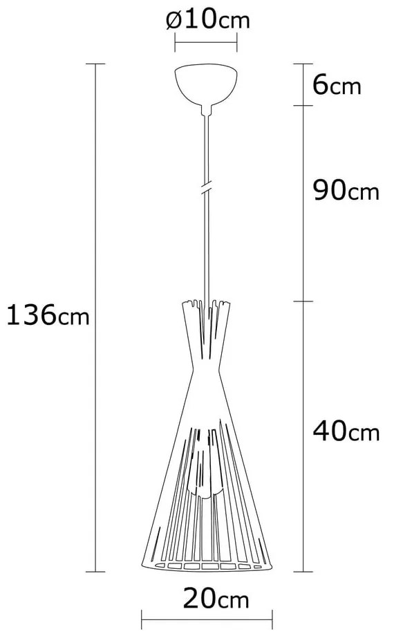 Lampa wisząca w kolorze złota z metalowym kloszem ø 20 cm Mezopotamya – Opviq lights