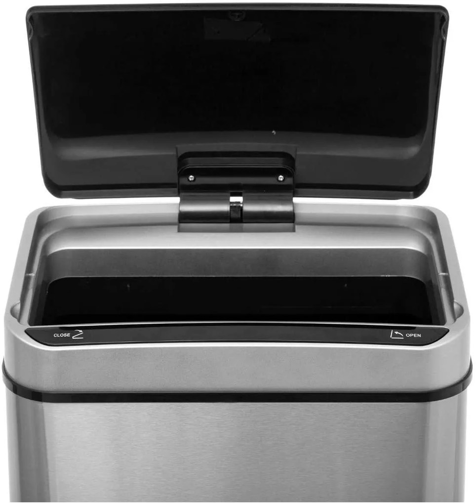 Kosz na śmieci automatyczny 40L, stal nierdzewna