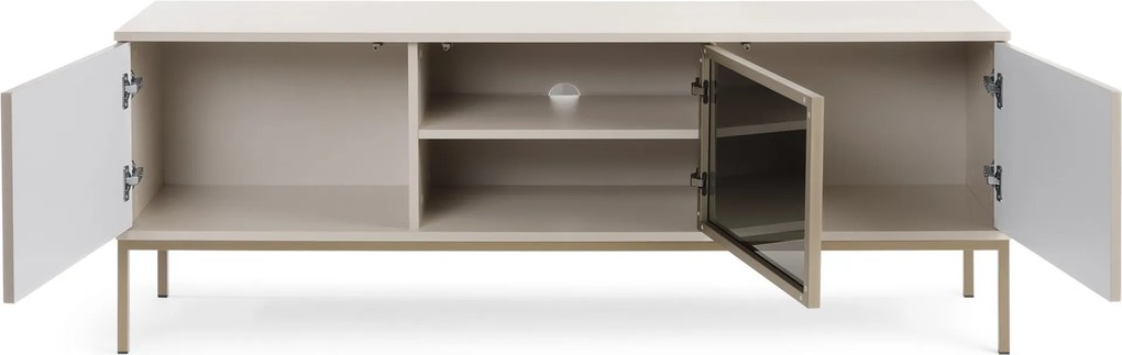 Szafka RTV stojąca SENTIERO 154 cm do Salonu pod Telewizor - Kaszmir