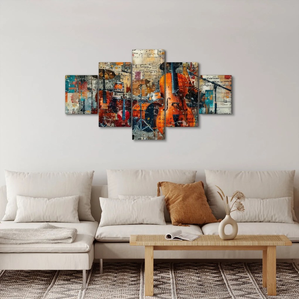 Obraz - Instrumenty muzyczne (125x70 cm)
