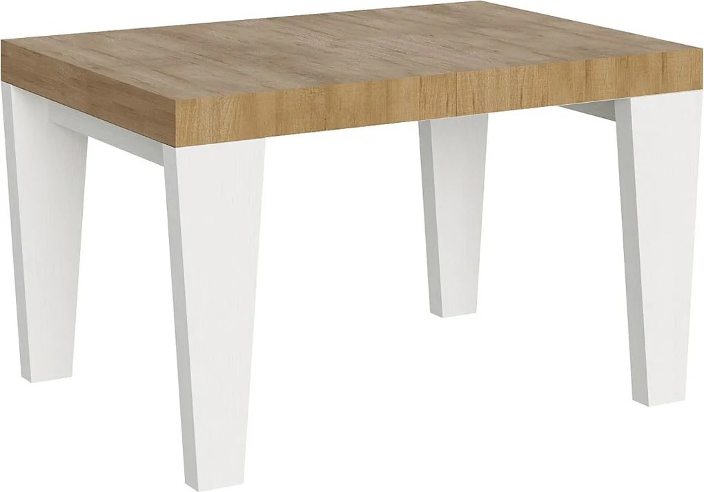 Stół rozkładany 90x130/234 cm Spimbo Mix Nature Dąb Blat - Nogi jesion biały