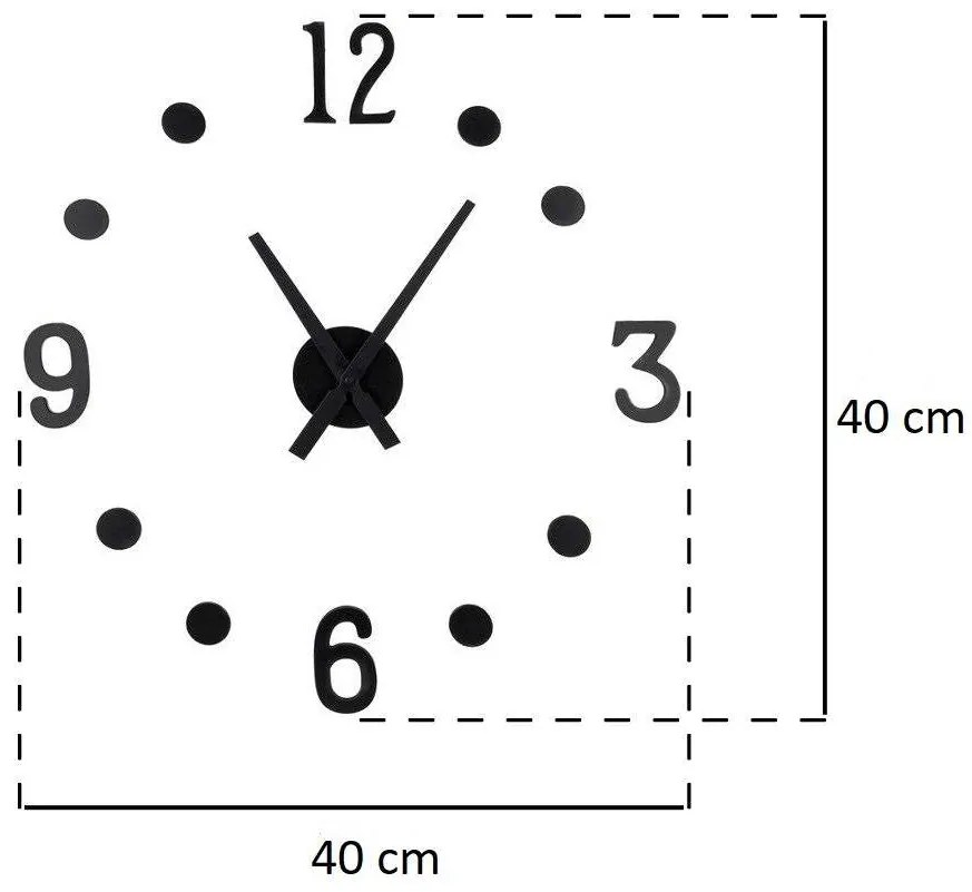 Zegar ścienny ZRÓB TO SAM, wskazówkowy, Ø 40 cm