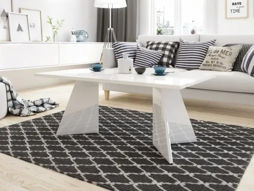 Ława pokojowa w wysokim połysku Viola 100x60 biały