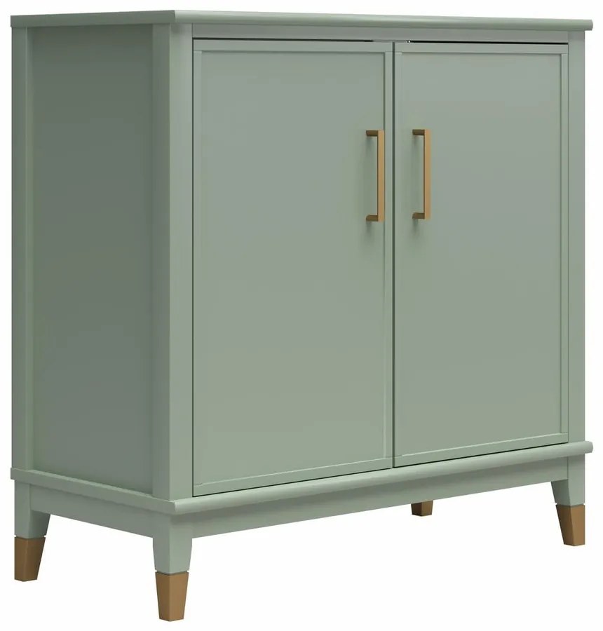 Zielona szafka 86x85x41 cm Westerleigh – CosmoLiving by Cosmopolitan