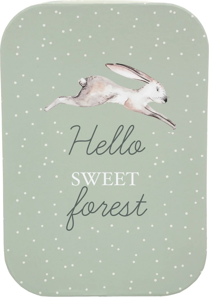 Pudełka ozdobne z pokrywą Leśni Przyjaciele, 3 sztuki