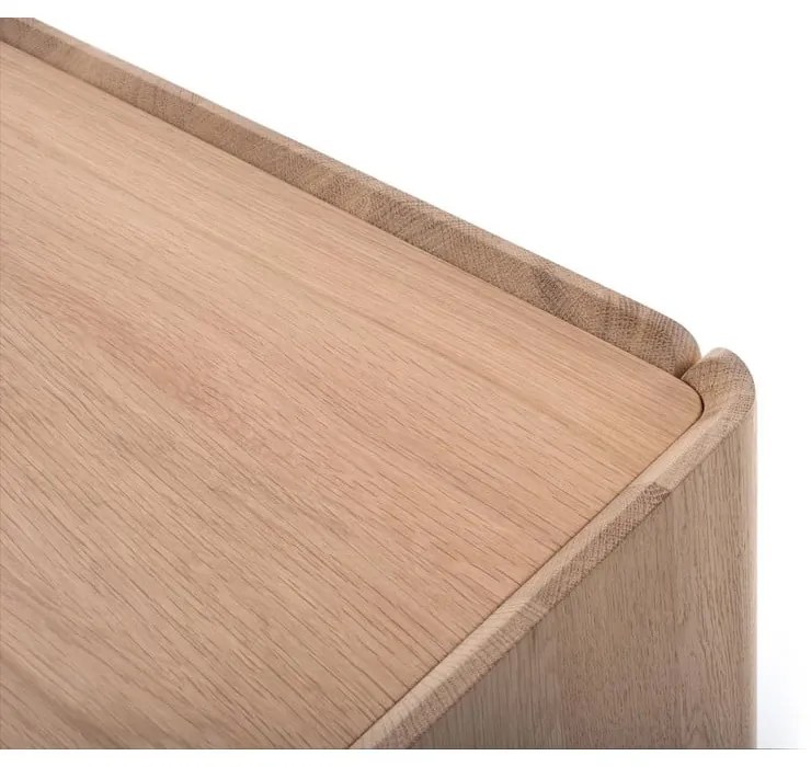 Komoda z litego drewna dębowego w naturalnym kolorze 220x85x42 cm Dvor – Gazzda