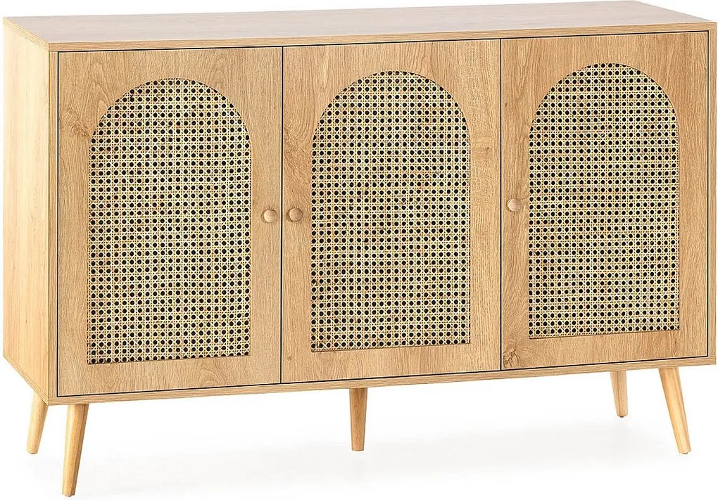 Bufet kolumnowy Luna 3-drzwiowy kolor Dąb