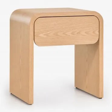 Prostokątny Stolik Pomocniczy 45x40 Cm Z Mdf Rosbel Roble - Sklum