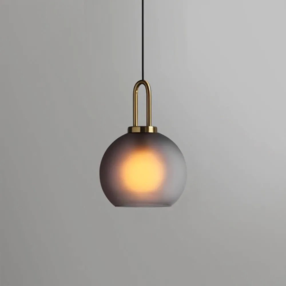 Lampa Sufitowa Wisząca Szklana Kula 20cm APP626-1CP