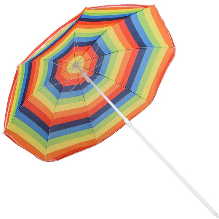 Parasol COLORFUL STRIPES 180 cm, kolorowy