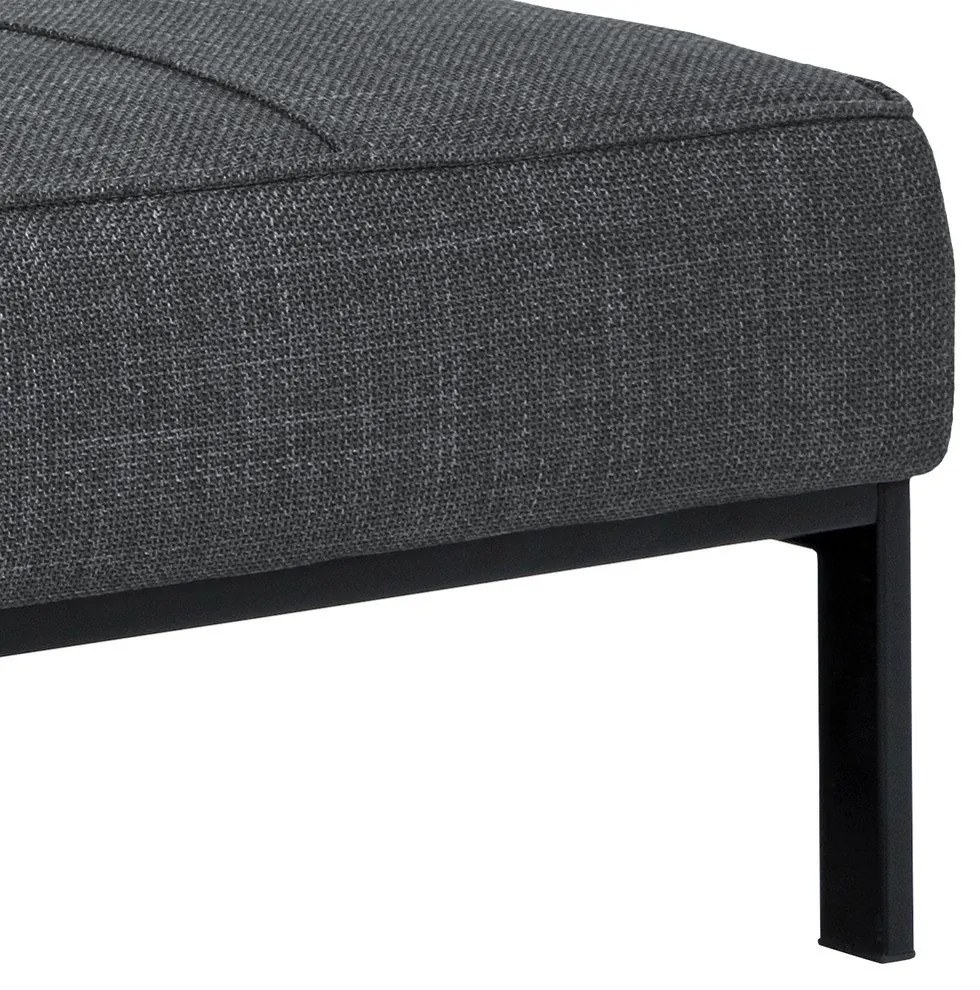 Ciemnoszara rozkładana sofa 198 cm Perugia – Actona
