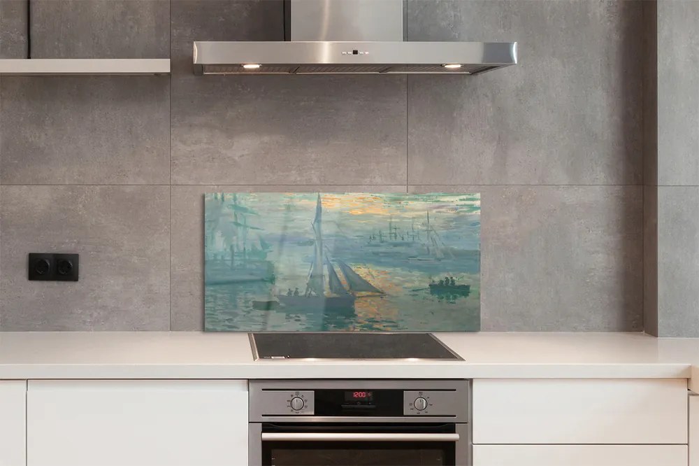 Szklany Panel Wschód Słońca - Claude Monet