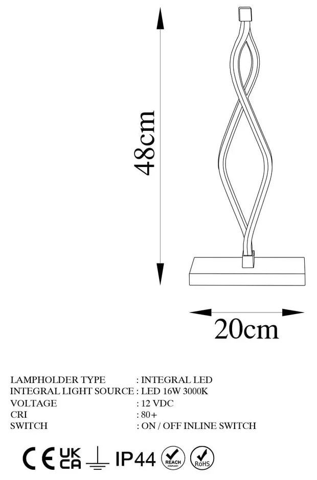 Lampa stołowa LED w kolorze złota (wysokość 48 cm) Zozo – Opviq lights