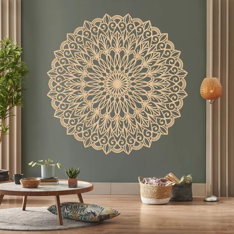 Drewniana mandala na ścianę – idealny obraz harmonii w przestrzeni | HELGA