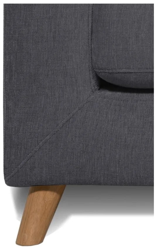 Ciemnoszara sofa 157 cm Faria – Scandic