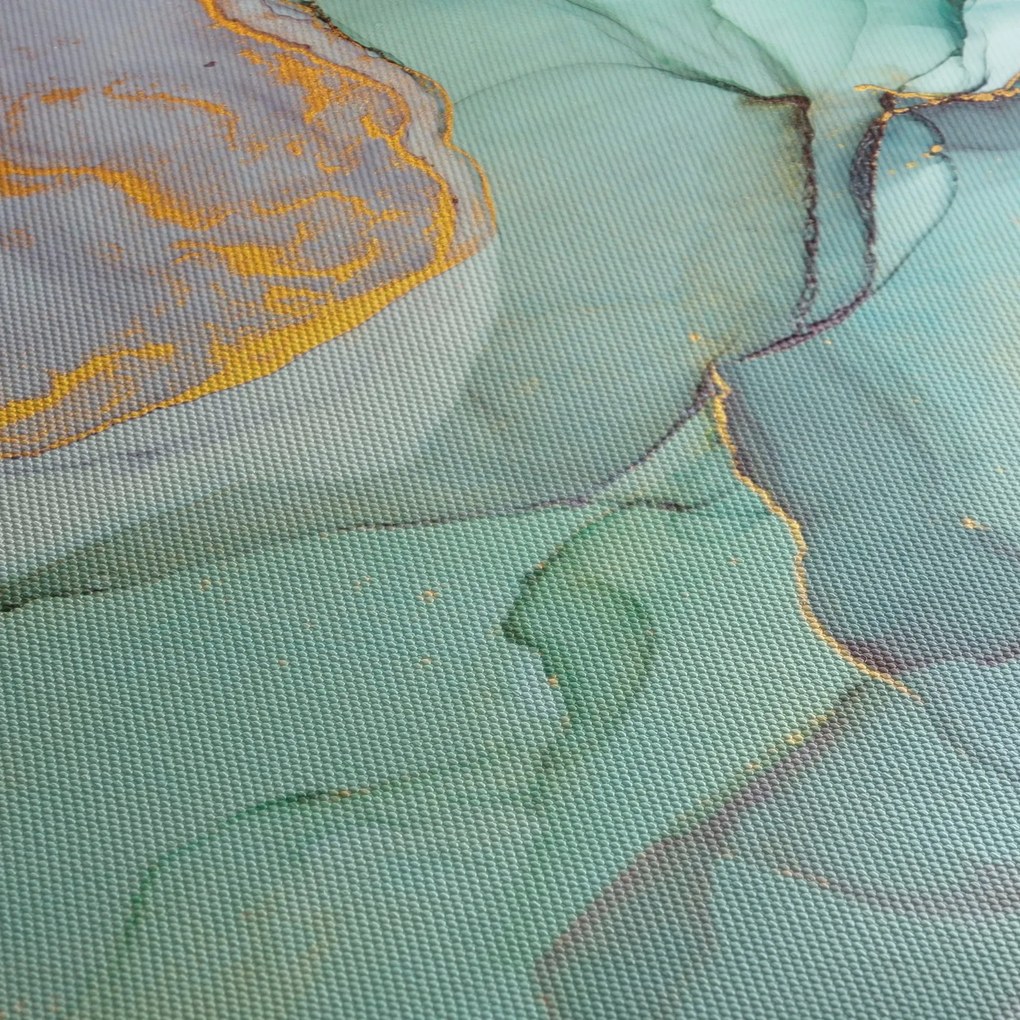 Abstrakcyjny obraz (z zegarem) (90x30 cm)