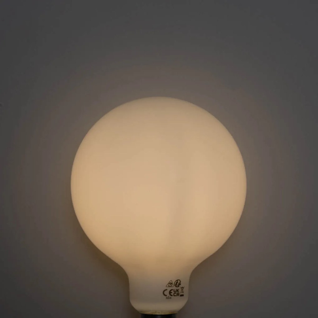 Zestaw 5 Żarówka LED E27 z 3-stopniowym ściemnianiem, opal, G125, 4W, 450lm, 3000K