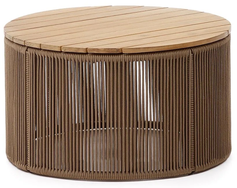 Okrągły stolik ogrodowy z blatem z drewna akacjowego ø 70 cm Dandara – Kave Home