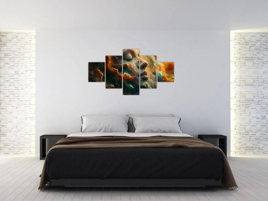 Obraz - Twarz w kosmosie (125x70 cm)