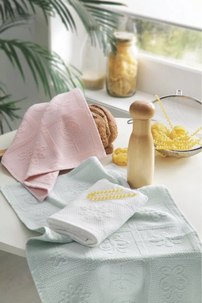 Ręczniki kuchenne FLOWERS MIX, 3 szt Mix Zestaw (3szt., 40x60 cm)