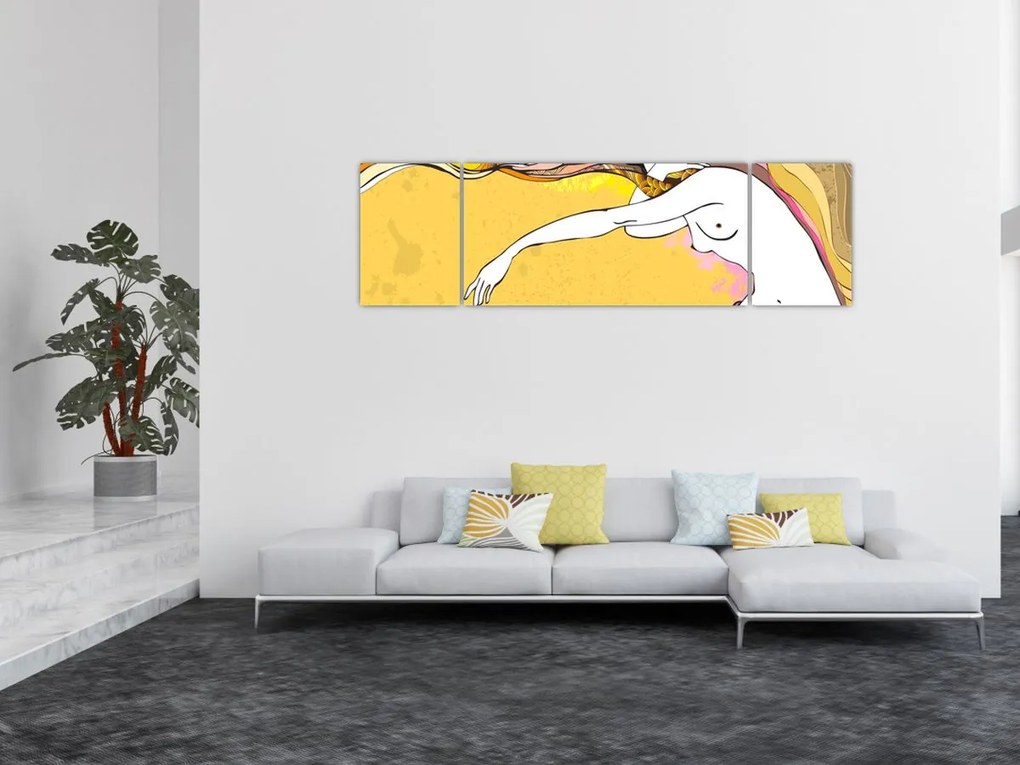 Obraz - Dziewczyna (170x50 cm)
