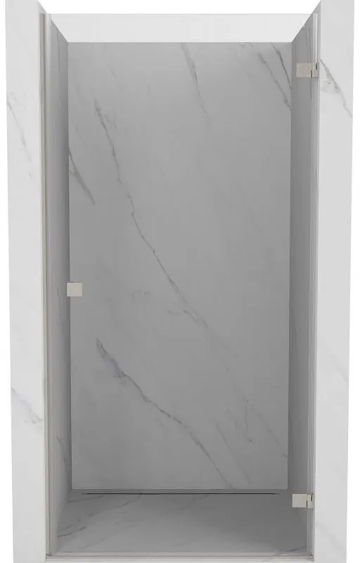 Mexen Lunar-B drzwi prysznicowe uchylne prawe 55 cm, transparent, nikiel szczotkowany - 832-055-000-97-00-P