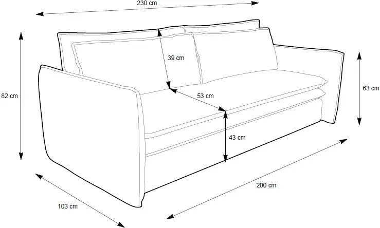 Beżowa sztruksowa kanapa z pojemnikiem L8-K17