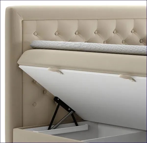 Podwójne łóżko boxspring Persea 140x200 Bumlo