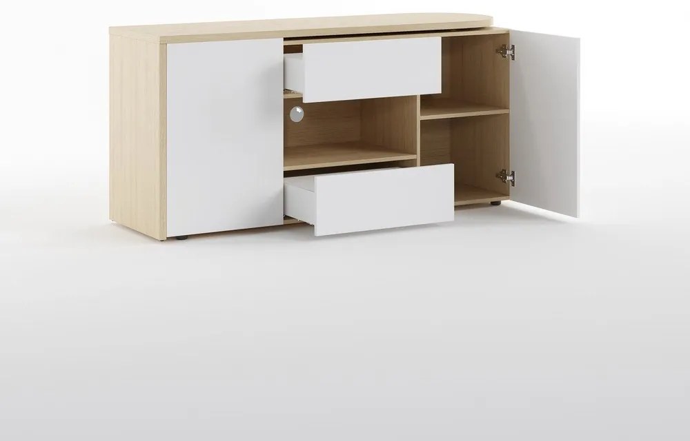 Biurko z blatem w dekorze dębu 48x159 cm Tango – TemaHome