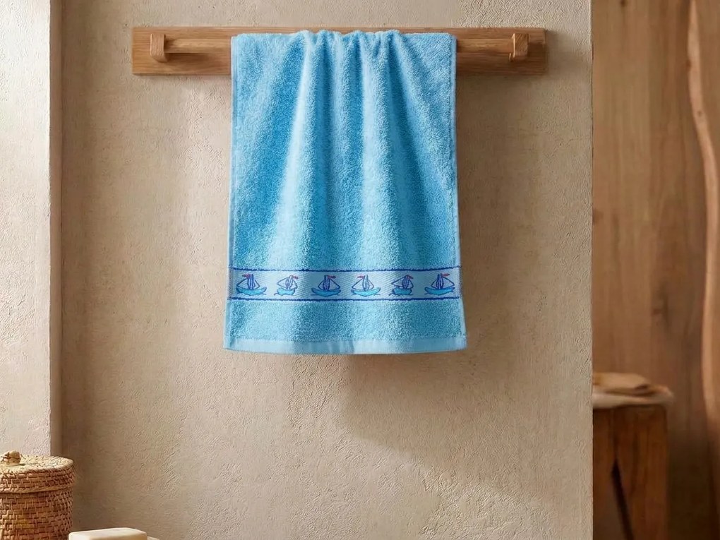 Ręcznik dziecięcy KIDS niebieski 30x50 cm
