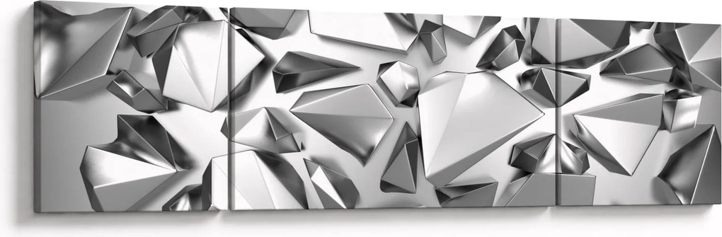 Obraz abstrakcji 3D (170x50 cm)