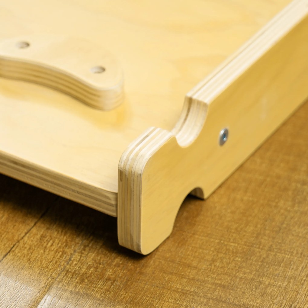 AIYAPLAY Zestaw wspinaczkowy dla dzieci, design 4 w 1 z mostkiem łukowym, huśtawką, poduszką, rampą zjeżdżalnią, do użytku wewnętrznego, Drewno
