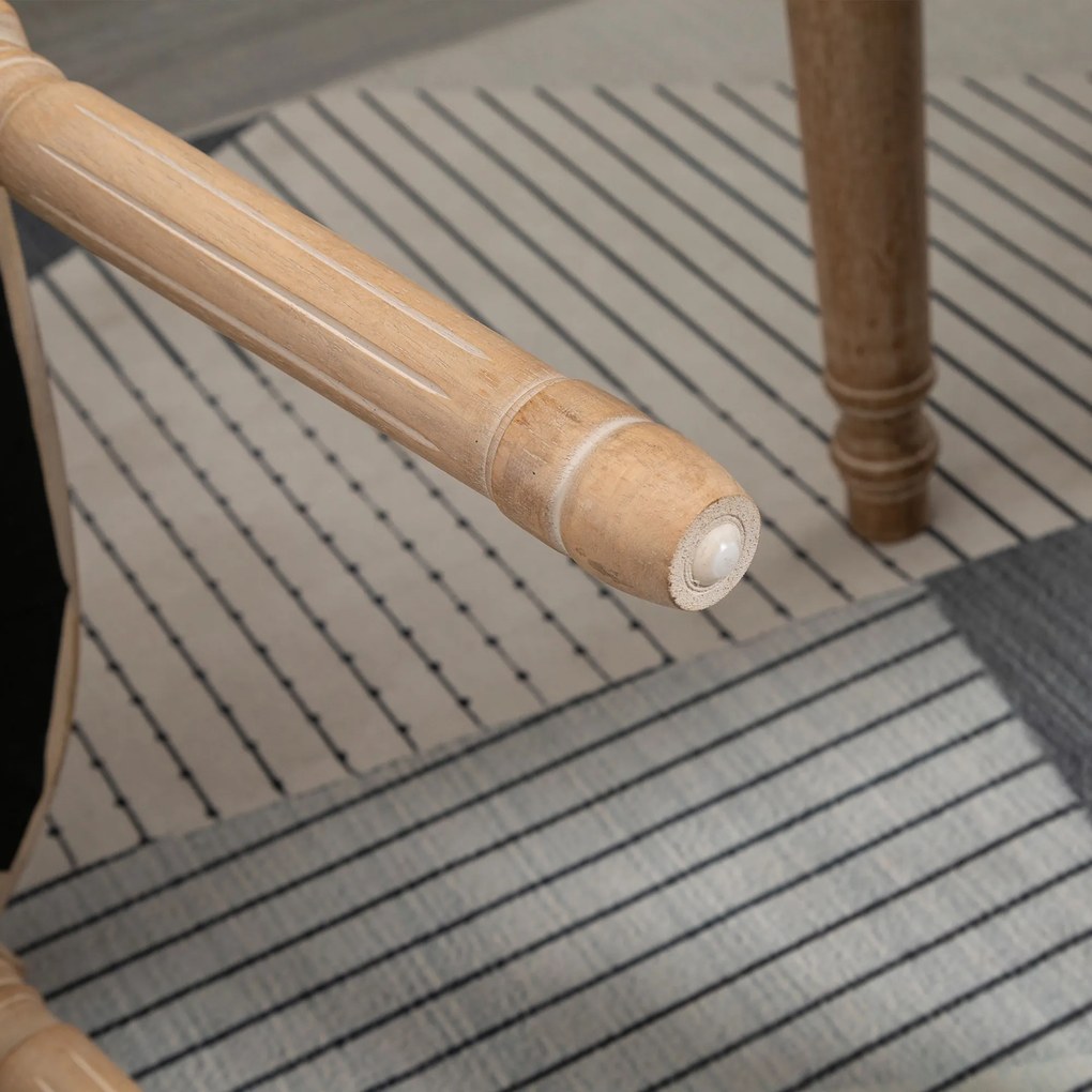 HOMCOM Zestaw 2 krzeseł jadalnianych wygodne i stylowe wymiary 49x56x96 cm do salonu | Aosom PL