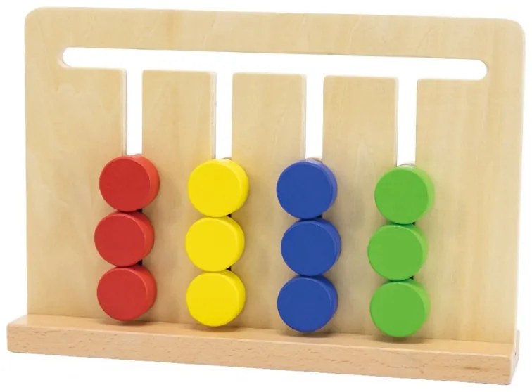 Viga gra logiczna odwzoruj kolory i figury montessori