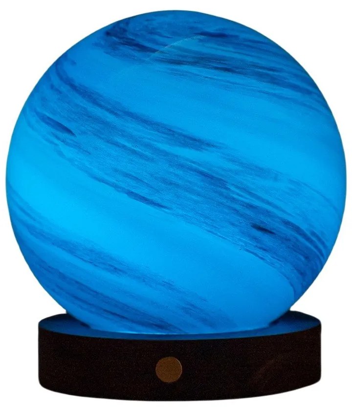 Lampa stołowa LED w ciemnym naturalnym kolorze ze szklanym kloszem (wysokość 13 cm) Polar Cloud – Gingko