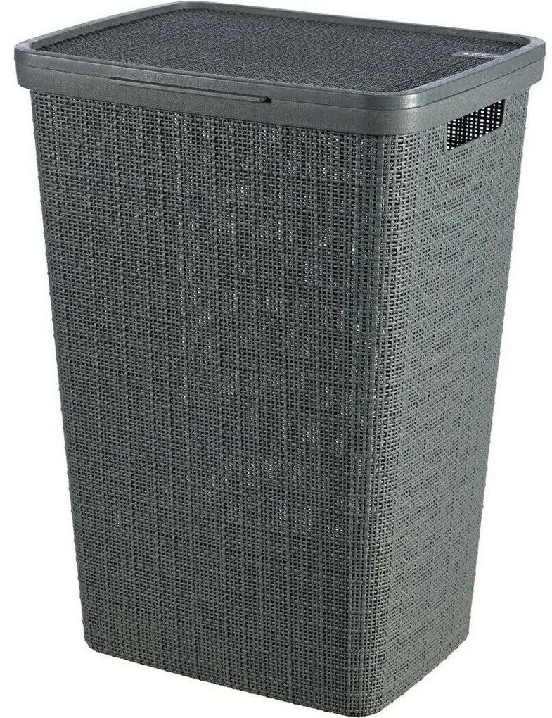 Curver Kosz na brudną bieliznę Jute 58 l, ciemnoszary