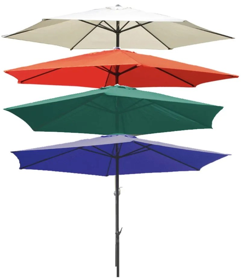 Ciemnozielony parasol ogrodowy 295x295 cm – Garden Pleasure