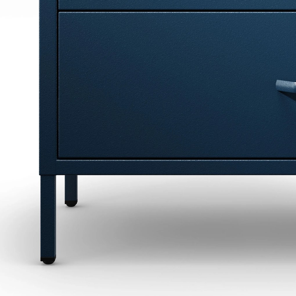 Komoda szafka metalowa granatowa Modern CARLA, 800 x 1015 x 400 mm