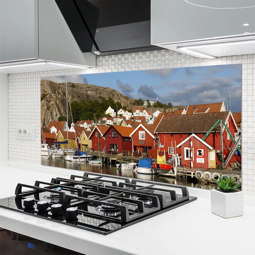 Panel nad blat kuchenny Panorama Nocnej Metropolii